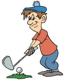 cartoon-golfer